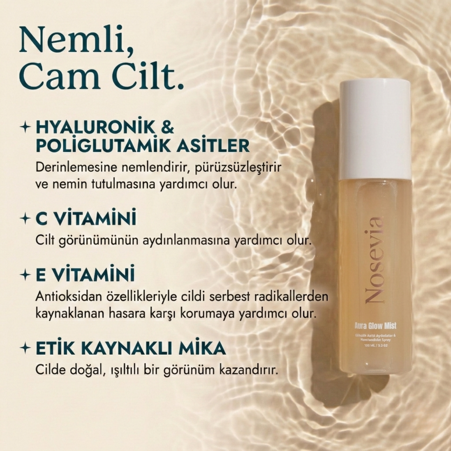 Nosevia Besleyici Makyaj Sabitleyici