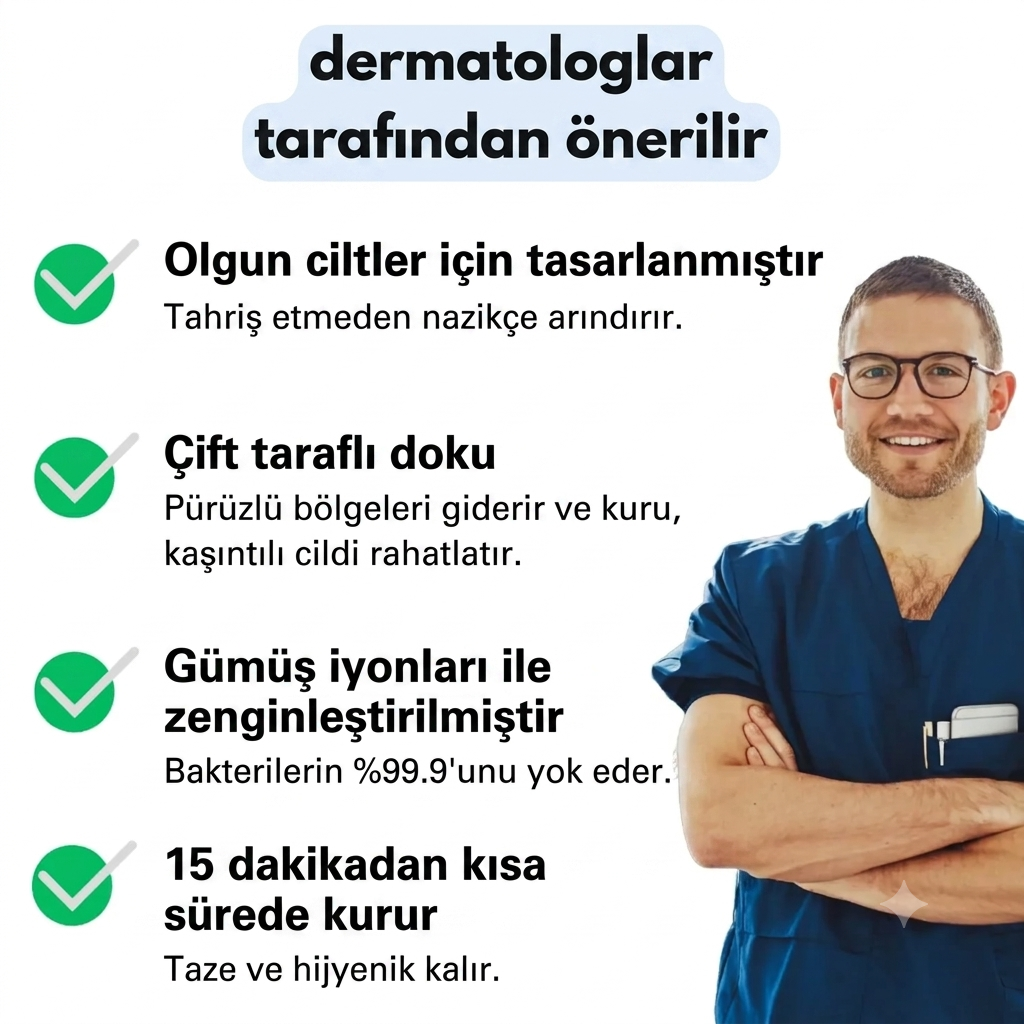 Antibakteriyel Peeling Duş Havlusu